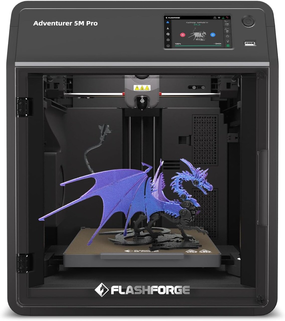 Flashforge Adventurer 5M Pro 3D Printer, Enclosed CoXY Metal Structure, Safe for Home Use